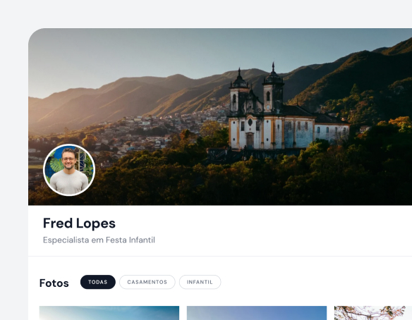 Site portfólio com captura de lead